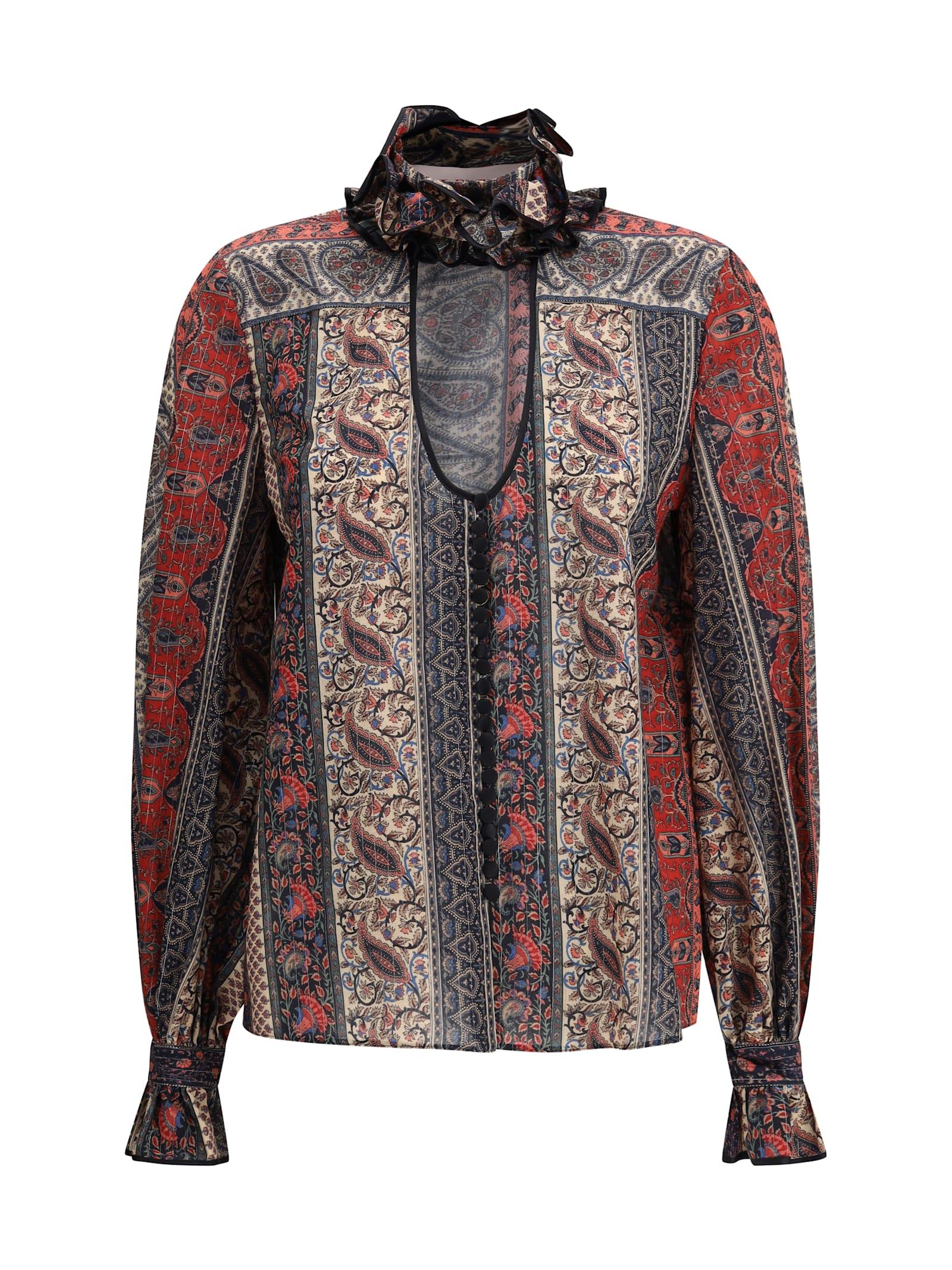 valentino paisley print shirt