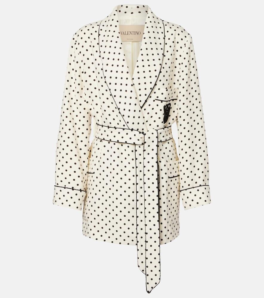 valentino plus de pois belted jacket