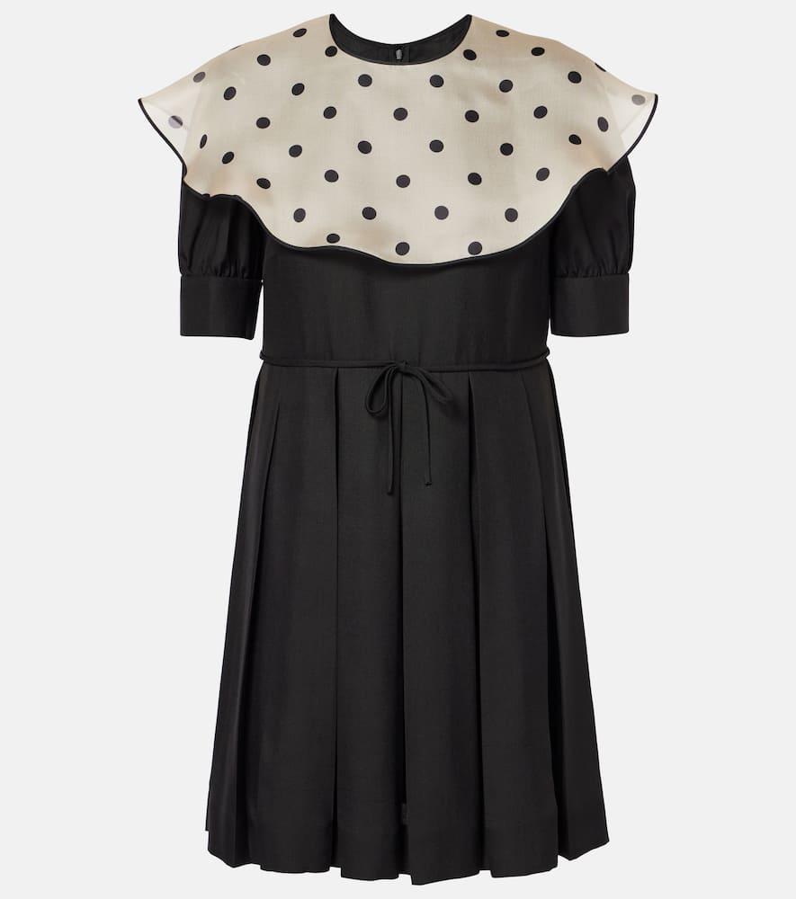 valentino polka dot silk minidress