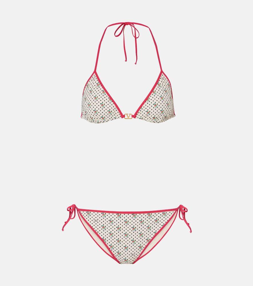 valentino printed bikini