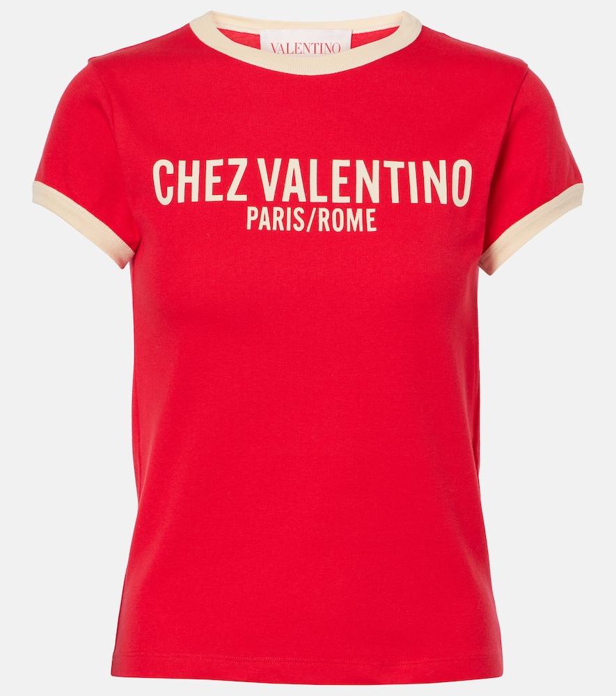 valentino printed cotton jersey t