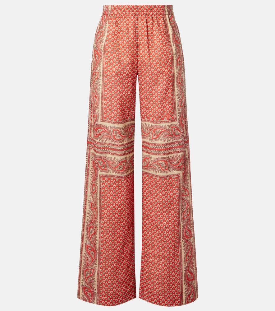 valentino printed cotton wide