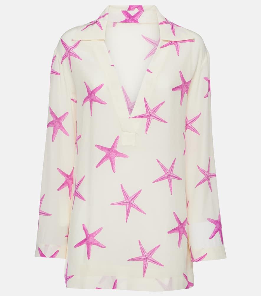 valentino printed silk shirt