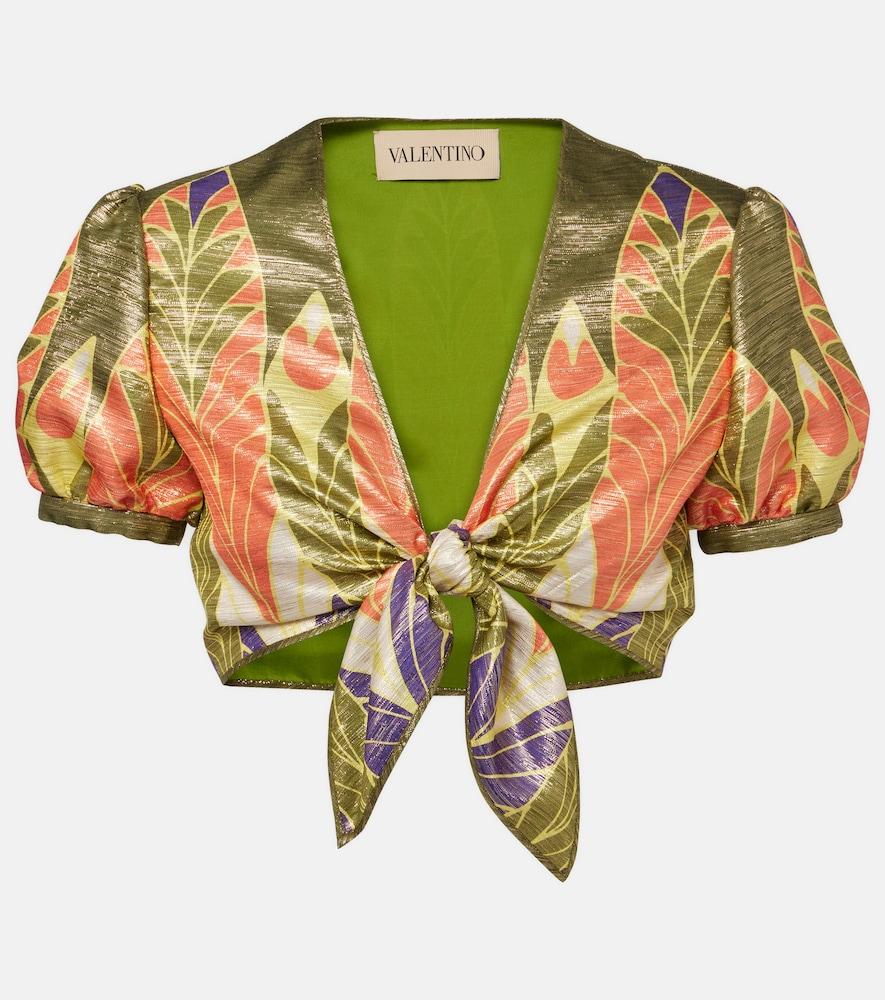 valentino printed silk