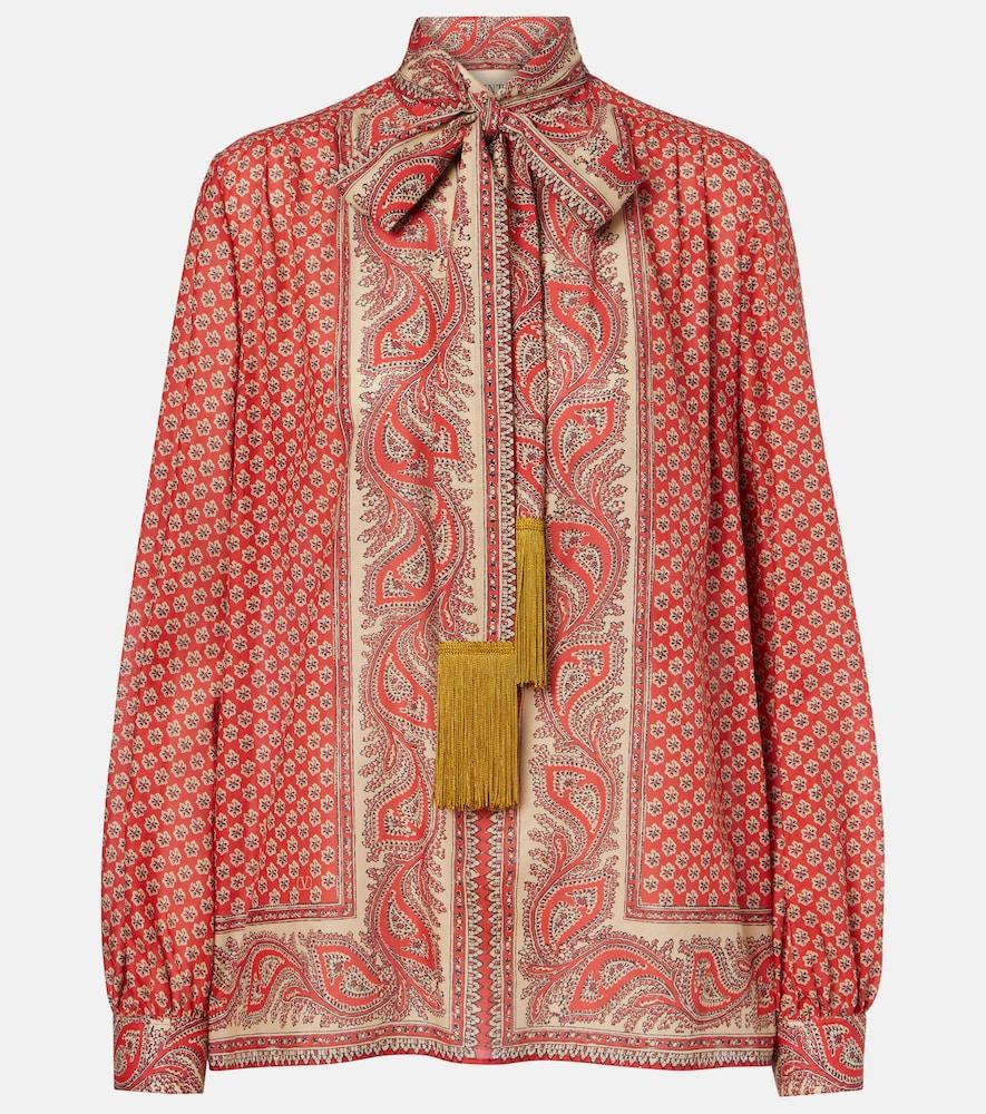 valentino printed tie