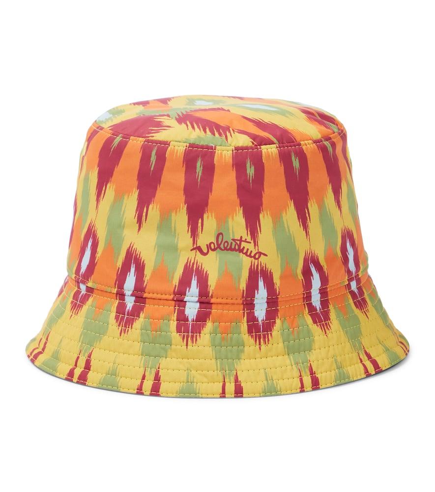 valentino reversible printed bucket hat