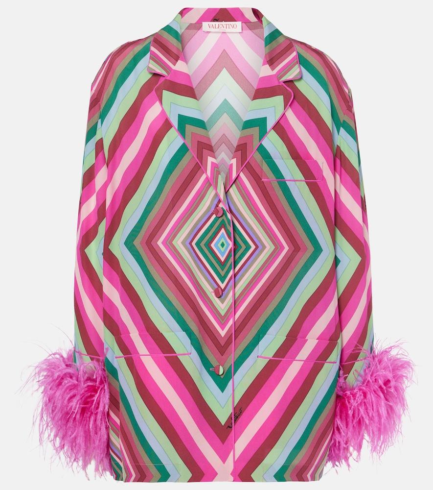 valentino rhombus 75 feather