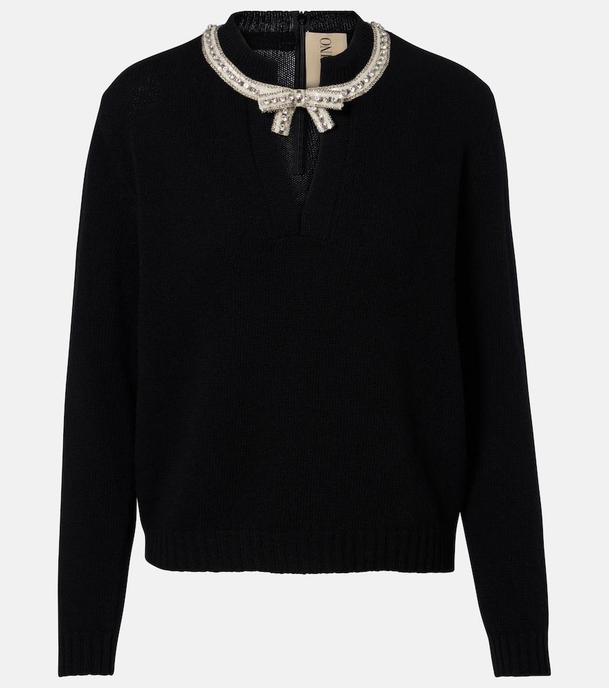 valentino sequined virgin wool sweater