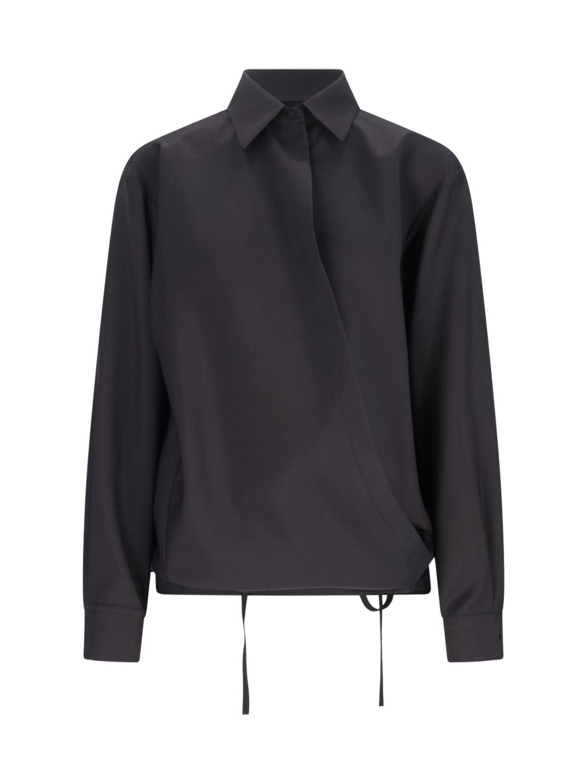 valentino shirts black silk - women