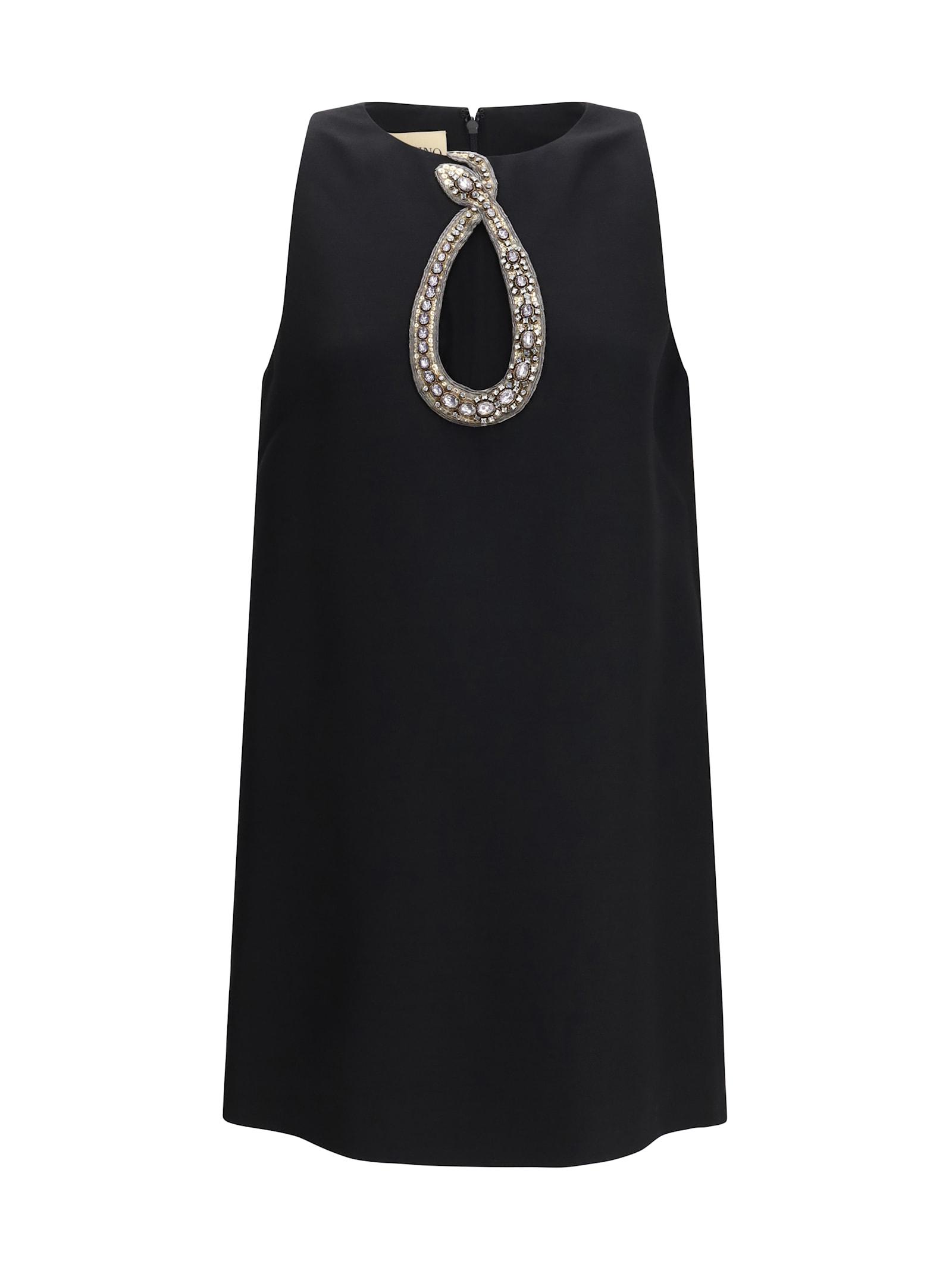 valentino short crepe couture dress