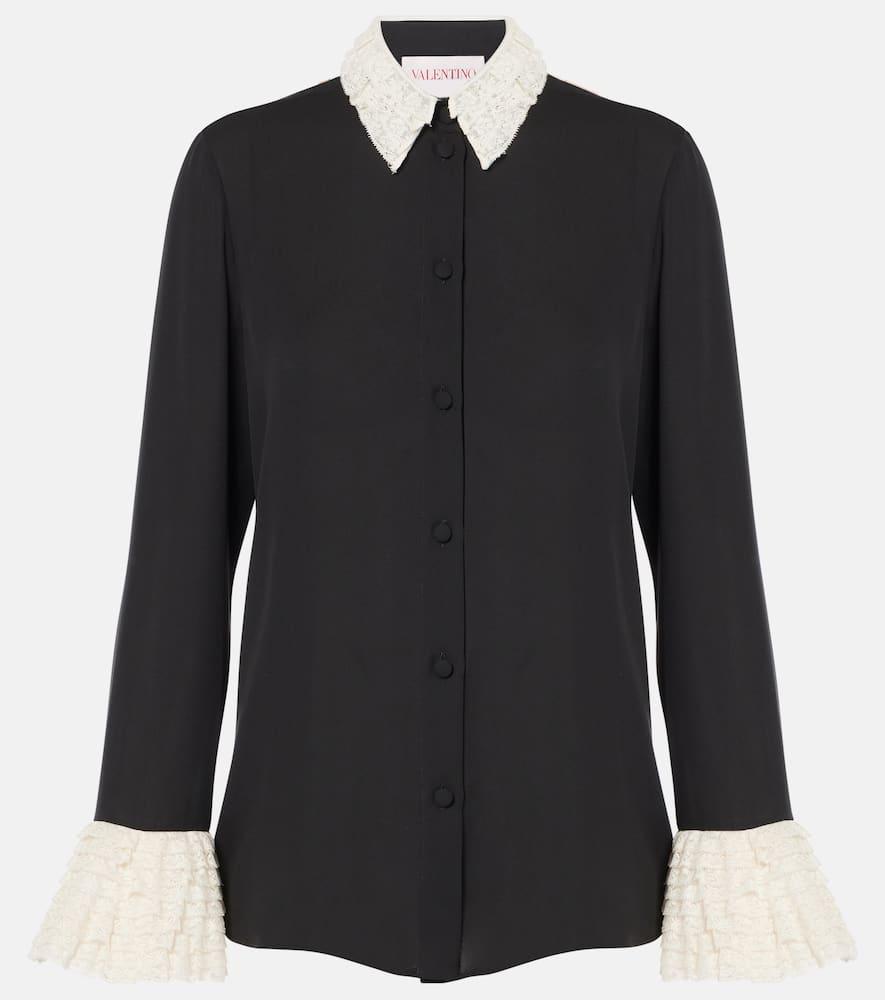 valentino silk georgette blouse