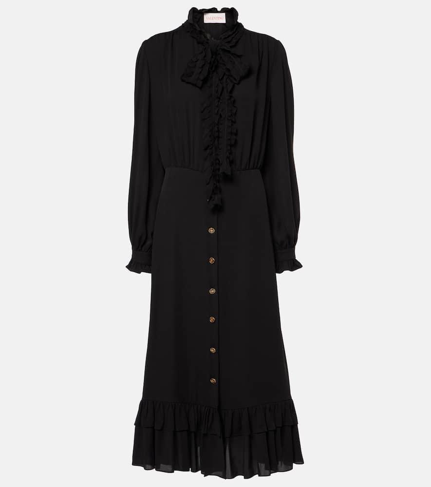 valentino silk georgette midi dress