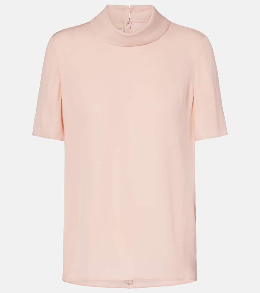 valentino silk georgette top