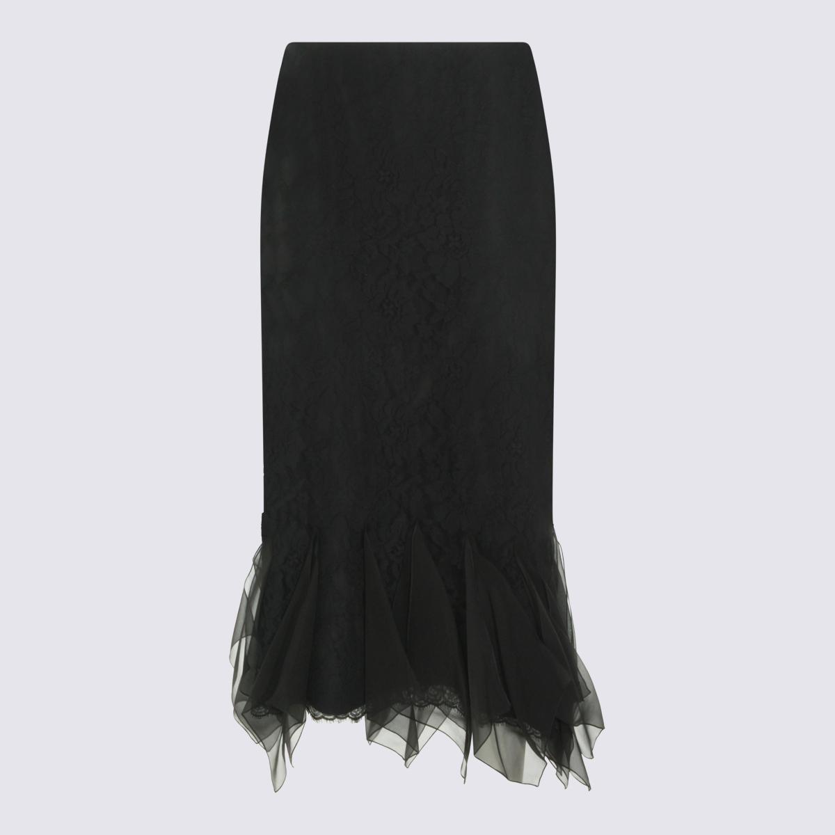 valentino skirts black _se - women