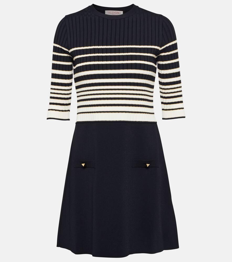 valentino striped knit minidress