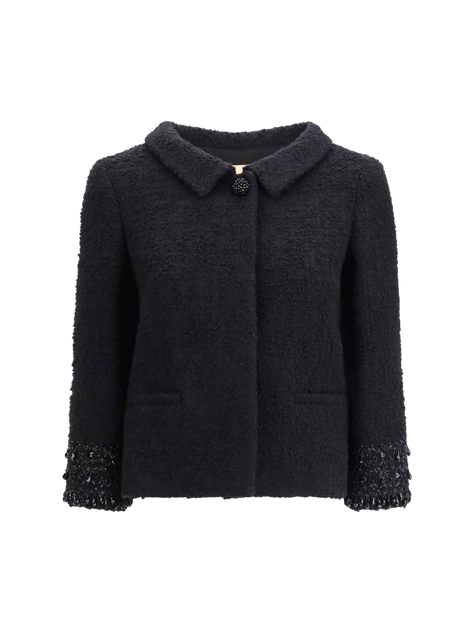 valentino tweed virgin wool jacket