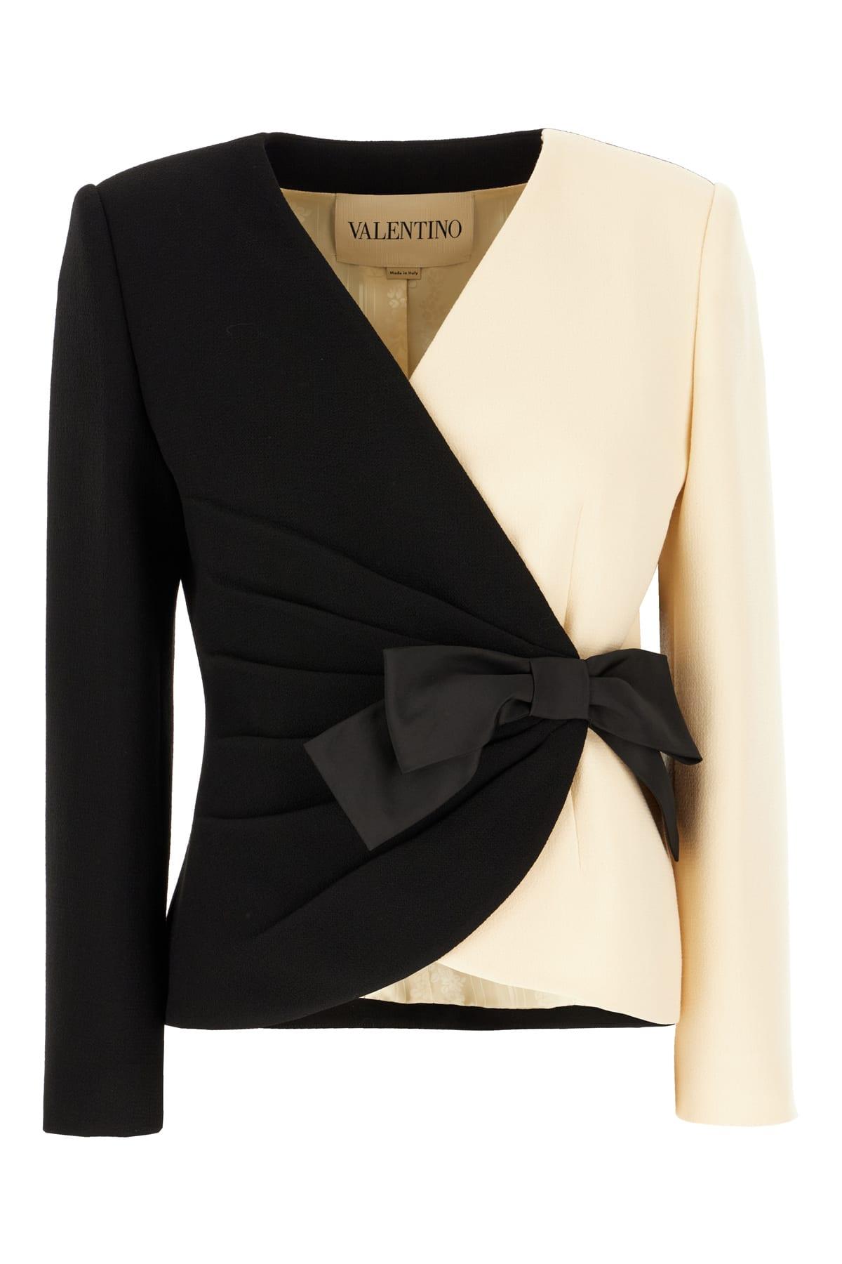 valentino two-tone wool blazer