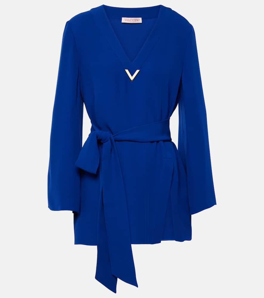 valentino vgold cady couture belted blouse