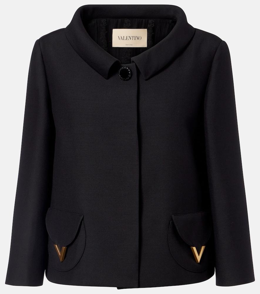 valentino vgold crepe couture jacket