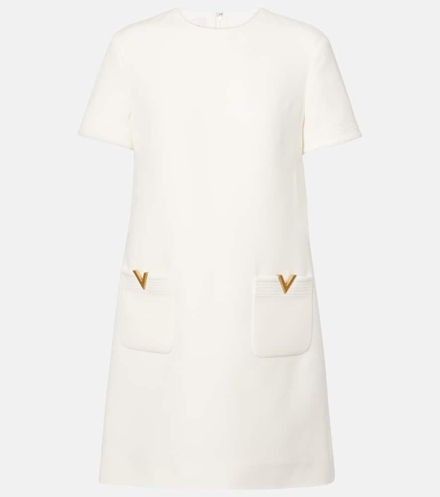 valentino vgold crepe couture minidress
