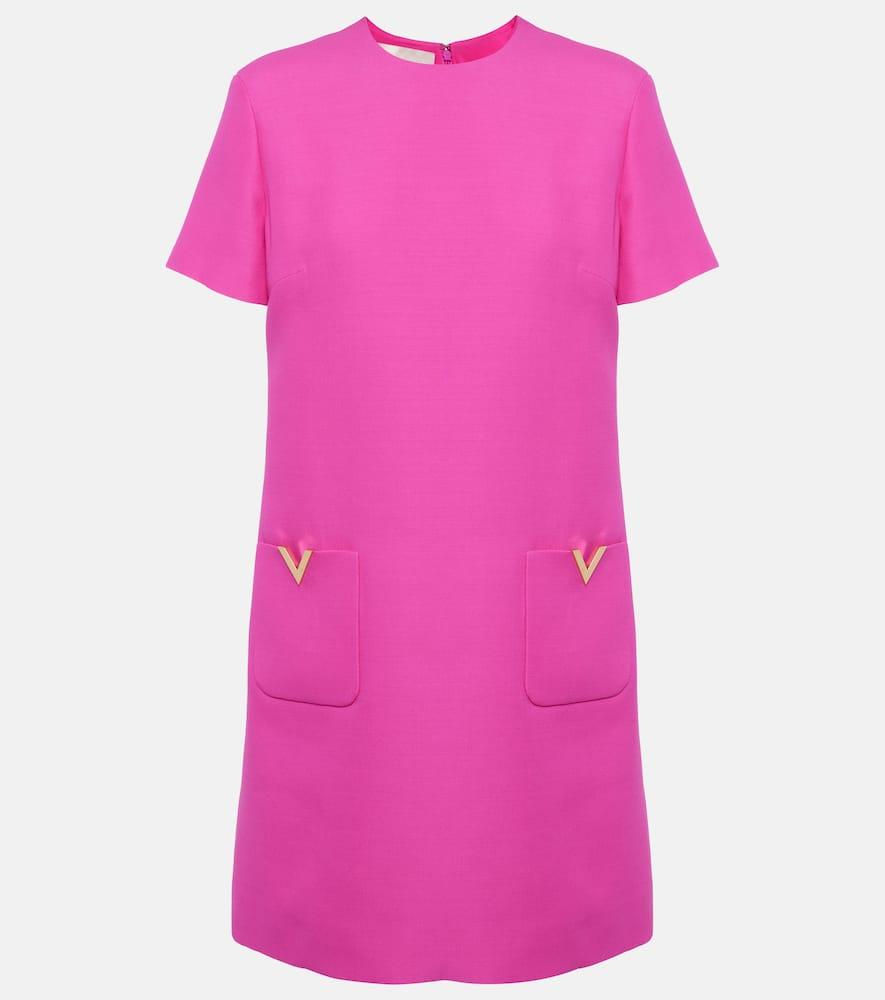 valentino vgold crepe couture minidress