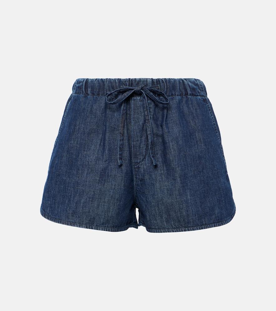 valentino vgold denim shorts