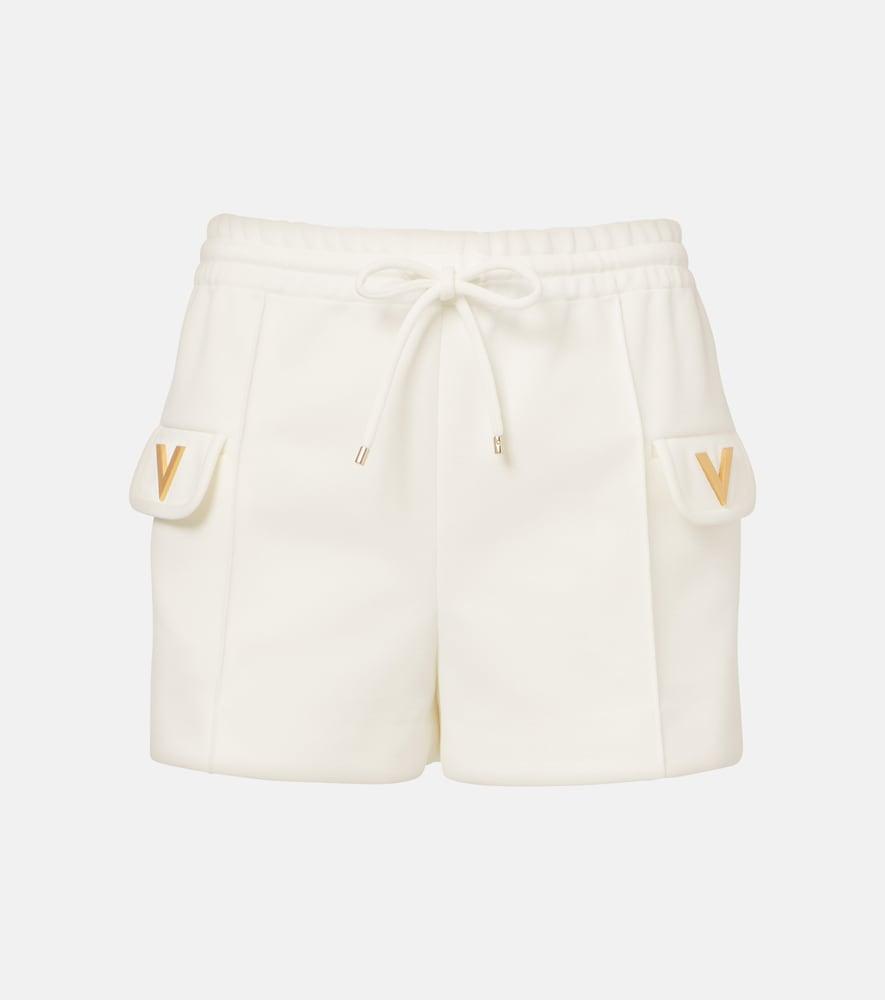 valentino vgold jersey shorts