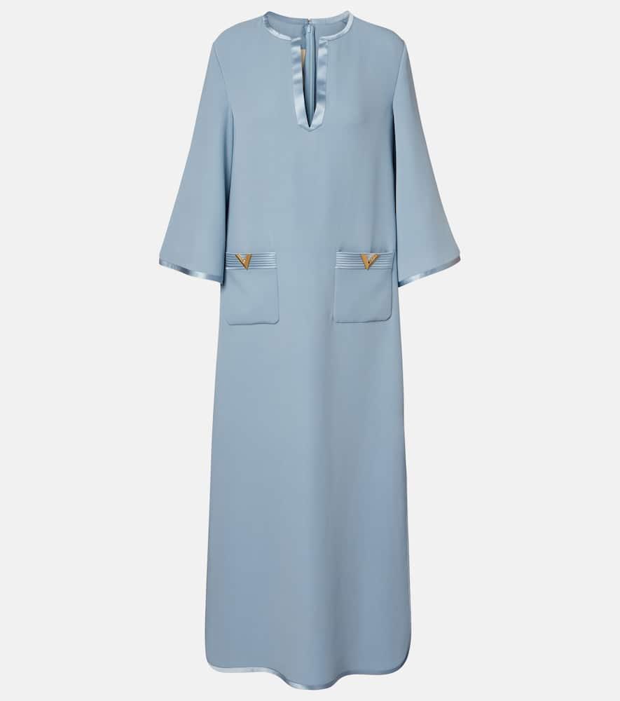 valentino vgold silk maxi dress