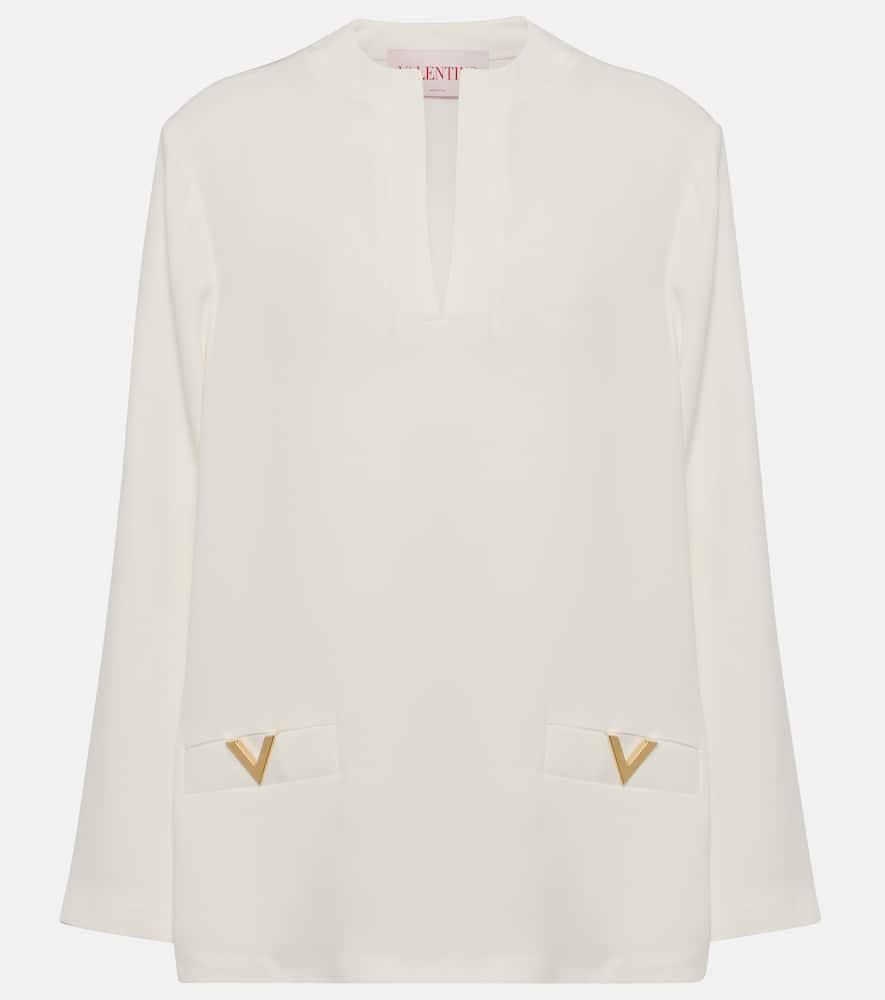 valentino vgold silk top