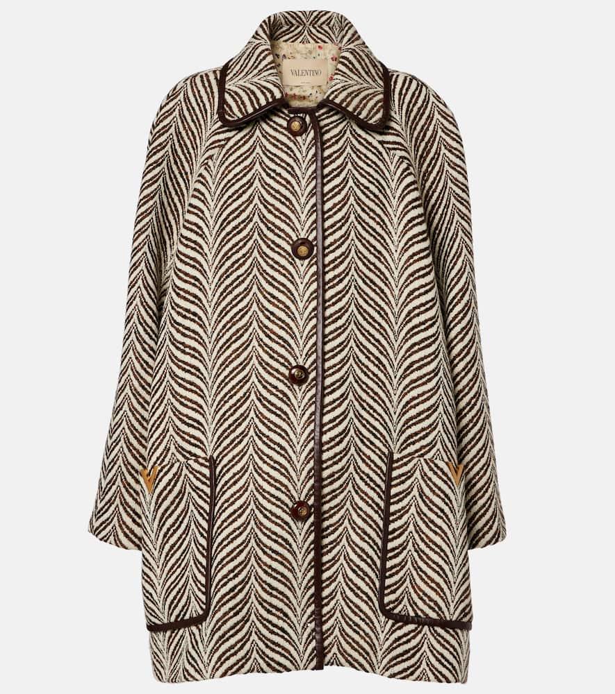 valentino vgold wool and cashmere coat