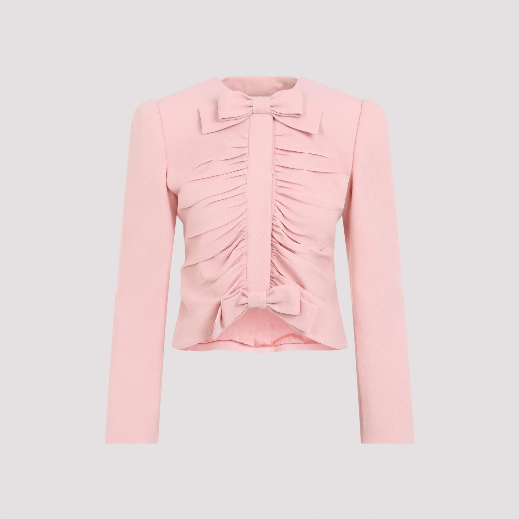valentino virgin wool jacket pink & purple - women