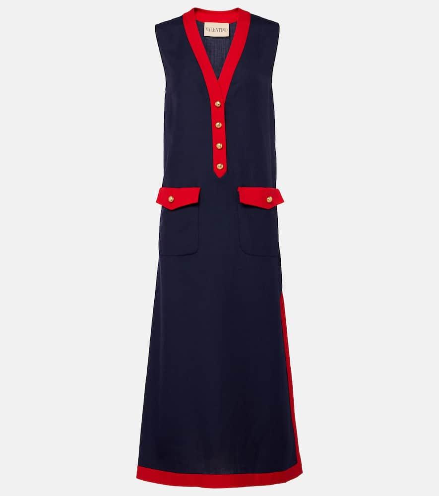 valentino vlogo midi dress