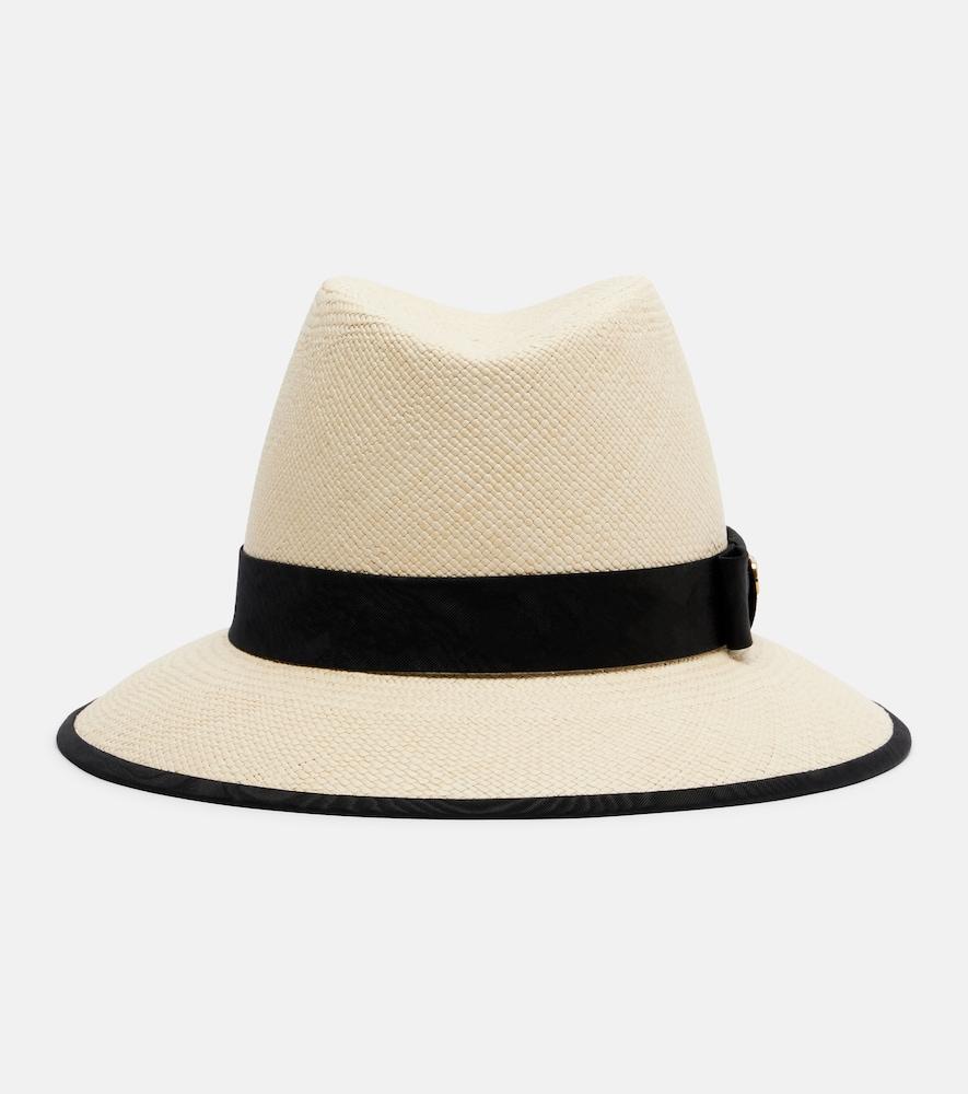 valentino vlogo straw panama hat