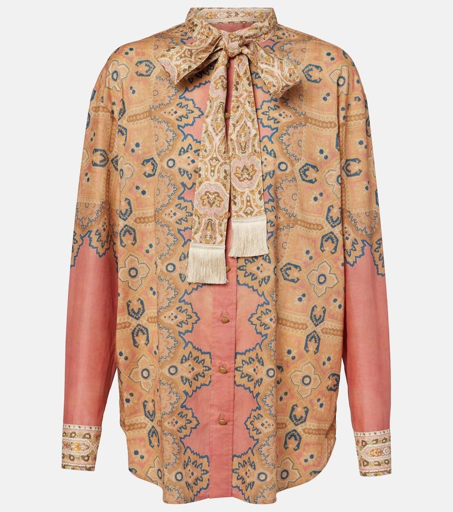 valentino voyage imaginaire cotton muslin blouse
