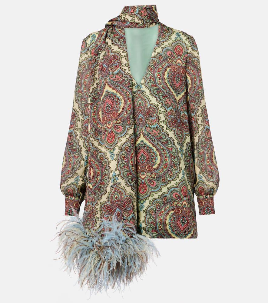 valentino voyage imaginaire silk georgette blouse