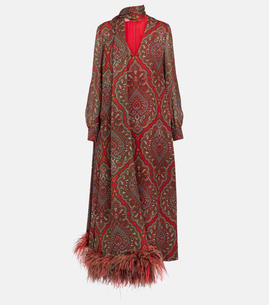 valentino voyage imaginaire silk georgette gown