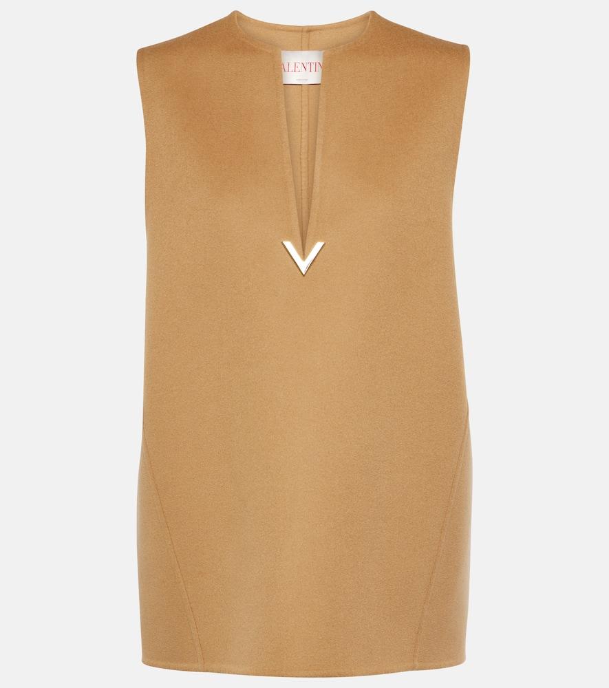 valentino wool and cashmere top