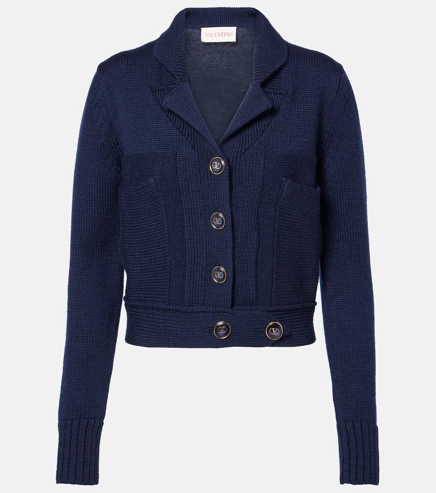 valentino wool and cotton cardigan
