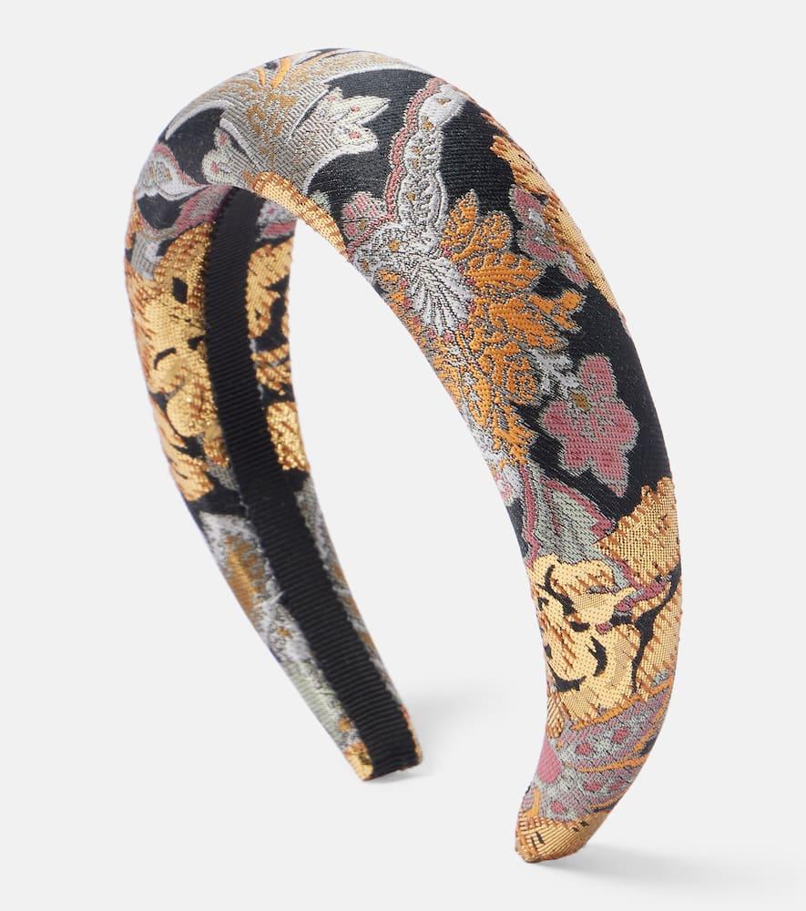 valentino wool and silk jacquard headband