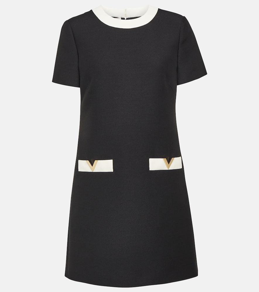 valentino wool and silk minidress