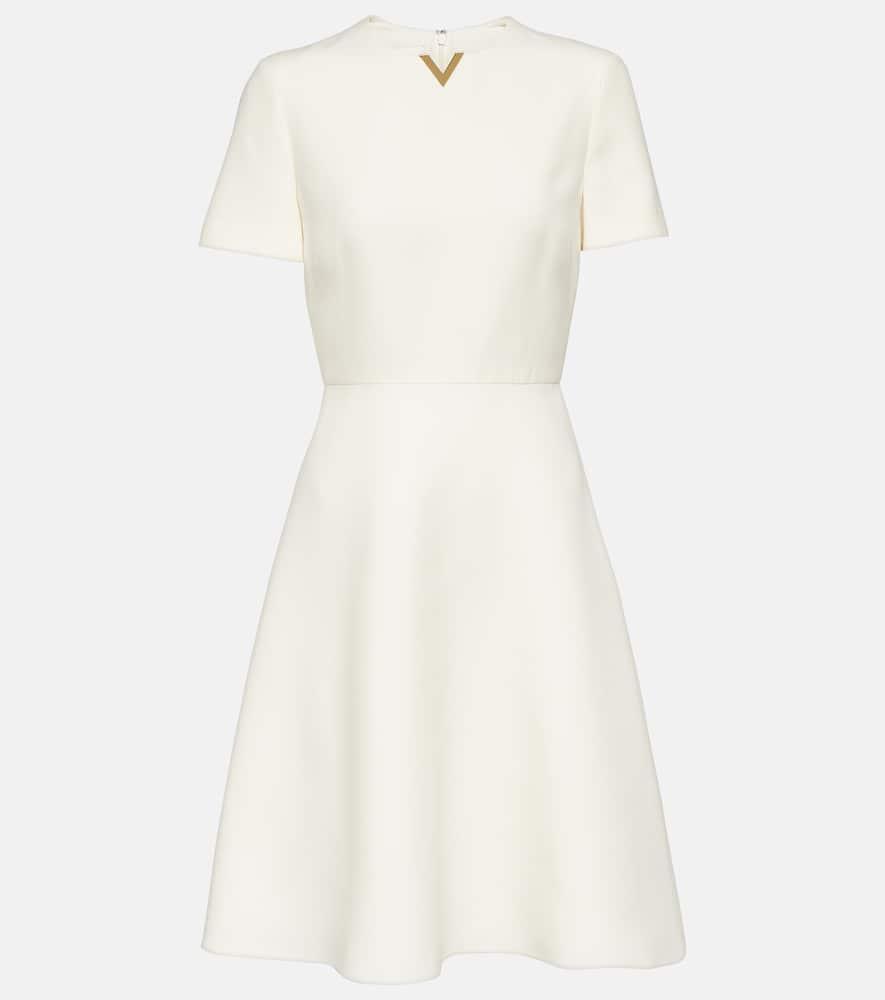 valentino wool and silk minidress