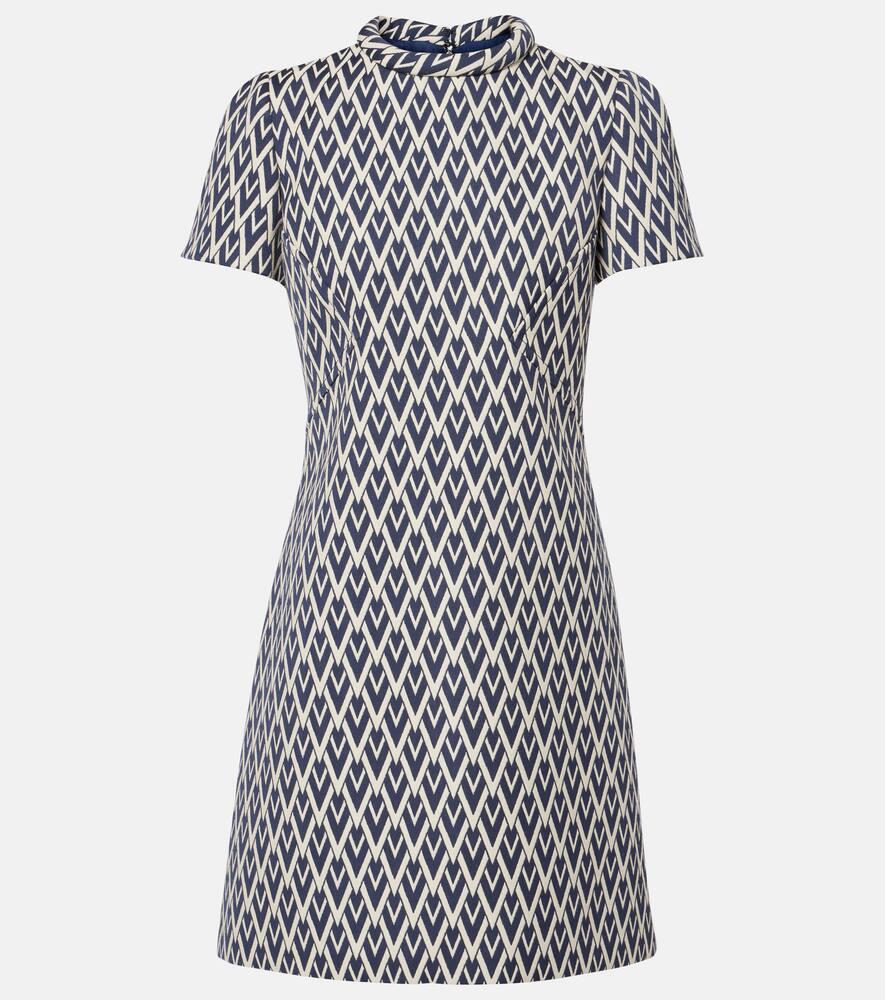 valentino wool jacquard minidress