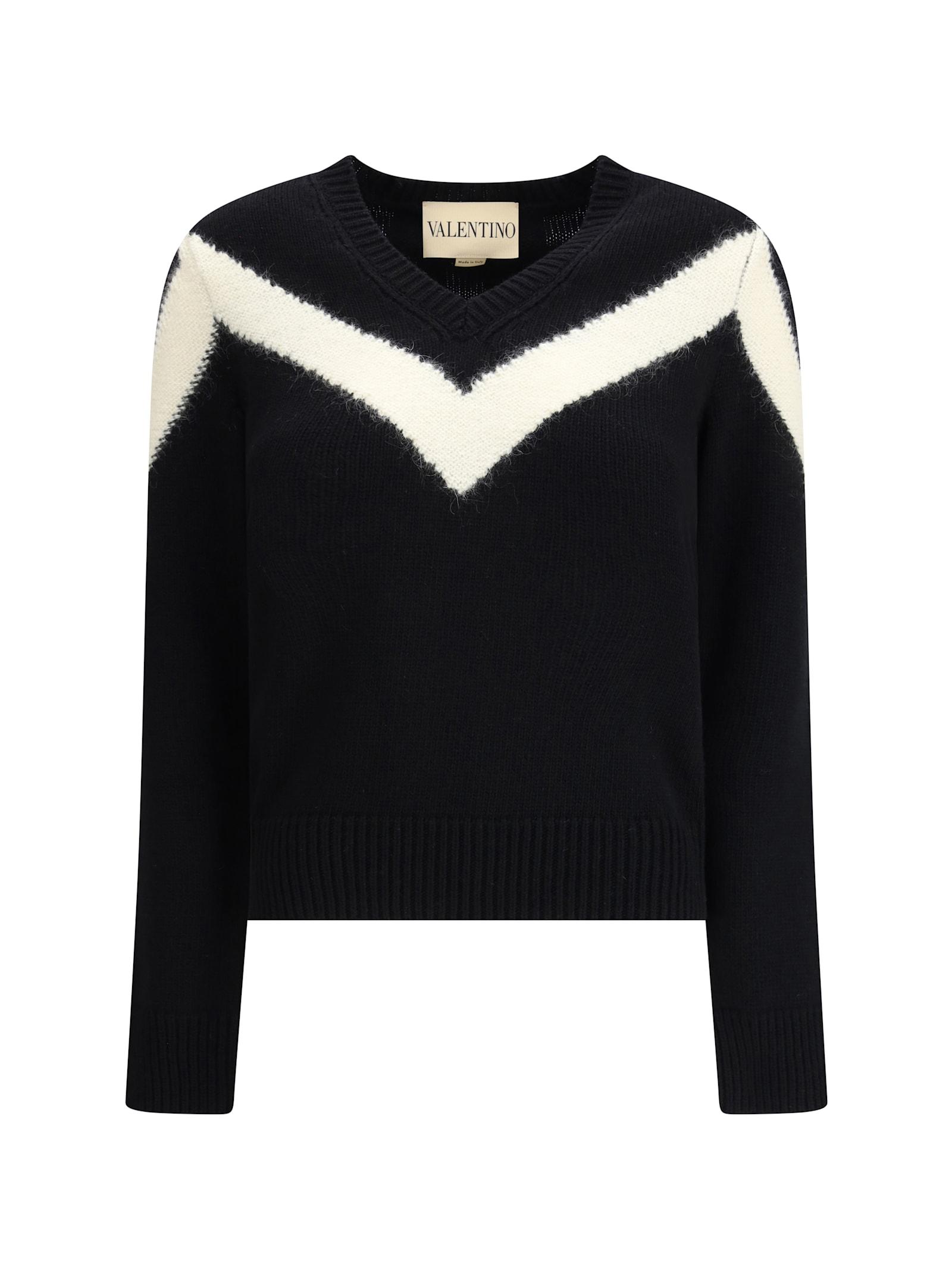 valentino wool sweater with a bow at the back