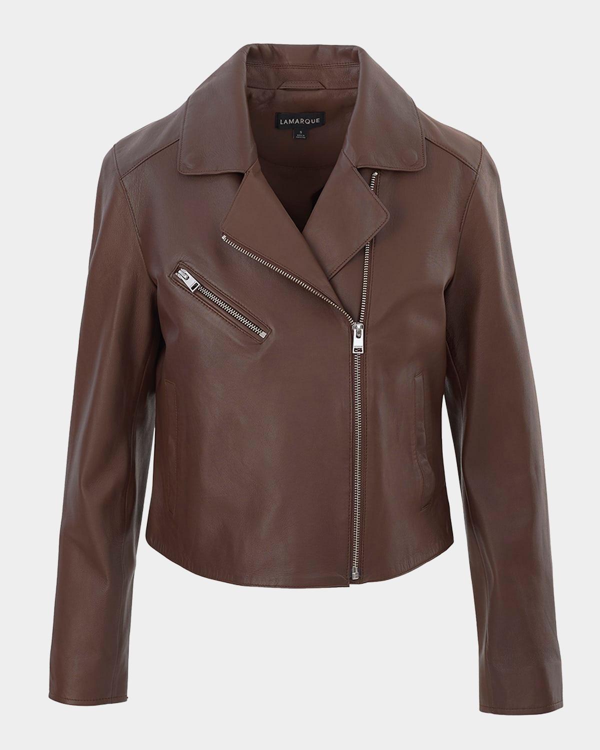 valeria leather biker jacket