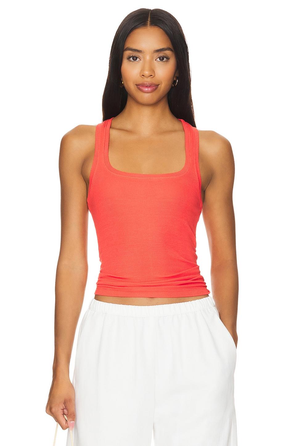 valeria square neck cinch tank