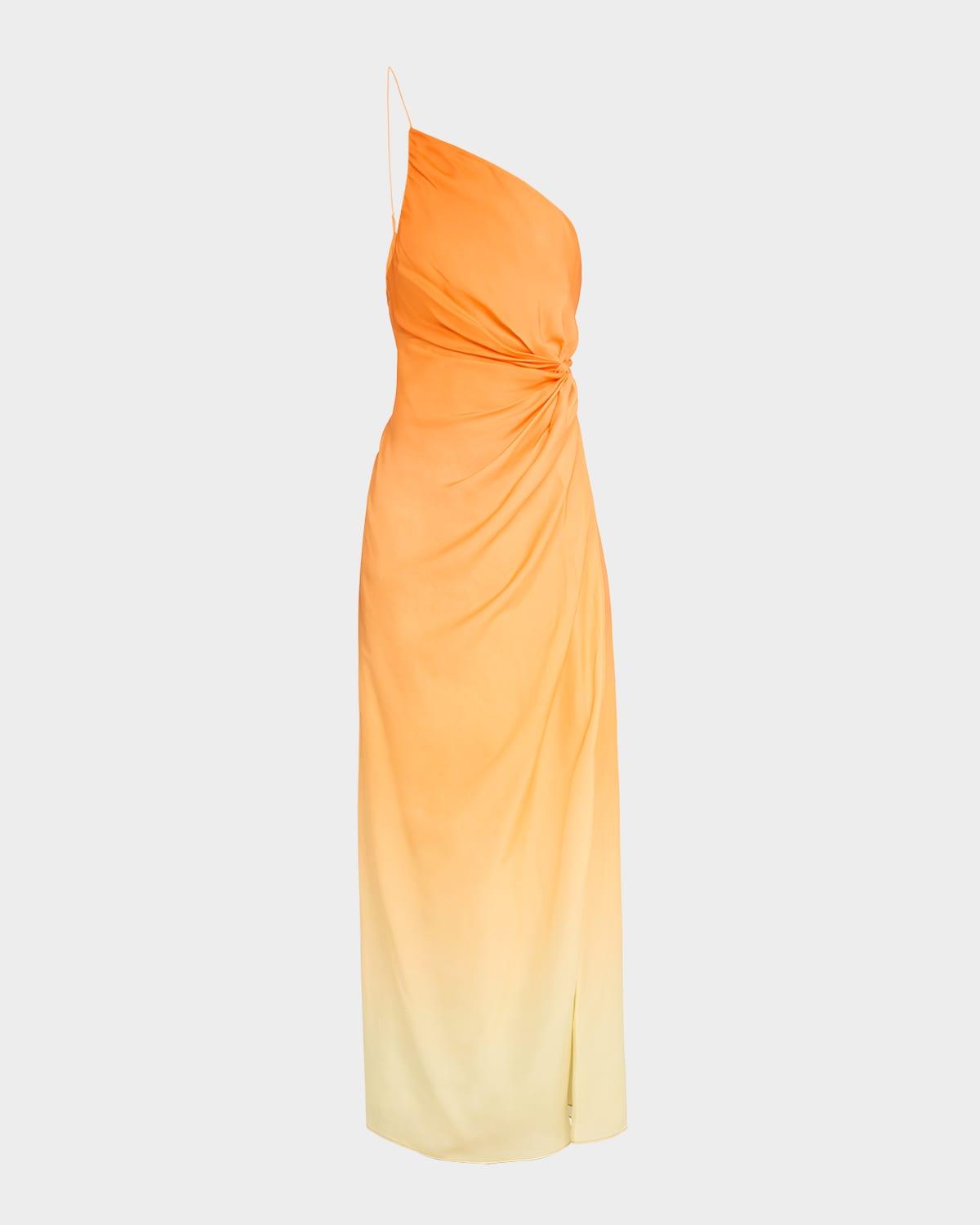 valerie asymmetric ombre dress
