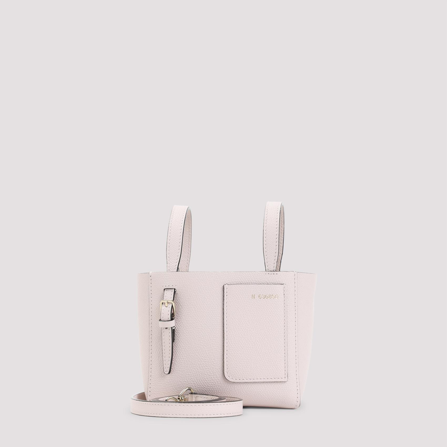 valextra bucket mini shoulder bag nude & neutrals calf leather - women