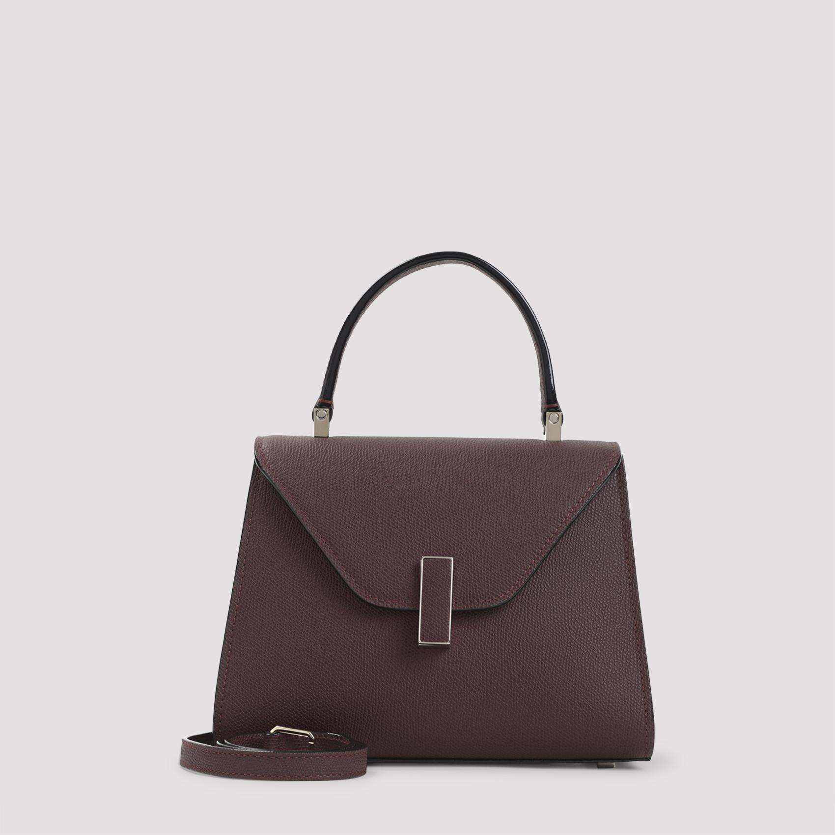 valextra iside top handle mini bag red calf leather - women