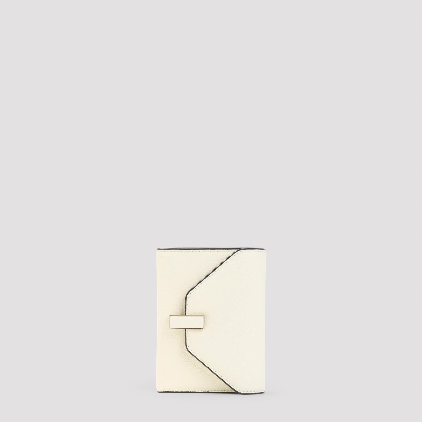 valextra iside wallet nude & neutrals calf leather smallleathergoods - women