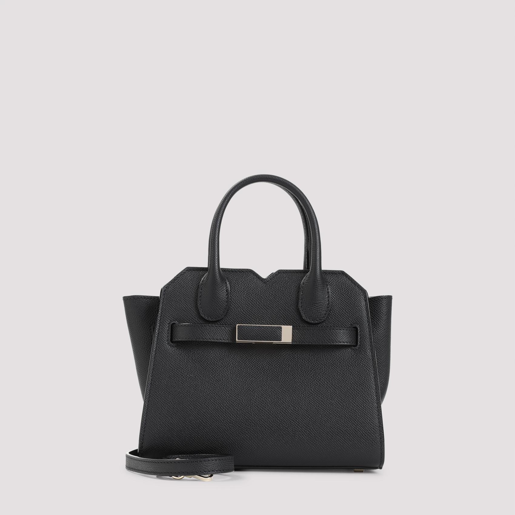 valextra milano micro bag black calf leather - women